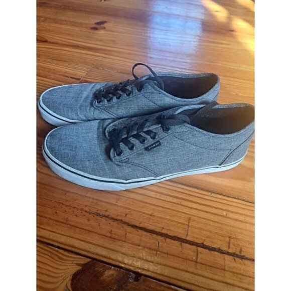 Size 10 - VANS Grey Authentic Casual Sneaker Grey - Picture 1 of 5